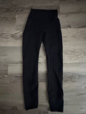 lululemon athletica Black High-Waist Straight Leg Pants